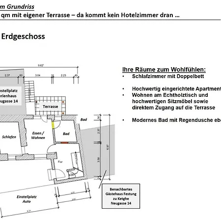 Hochwertiges Mit 3 Raeumen Und Terrasse Statt - Festung Zu Ketghe, Naehe Koblenz 公寓 *