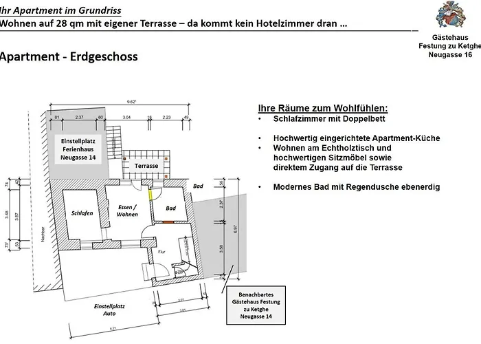 Hochwertiges Mit 3 Raeumen Und Terrasse Statt - Festung Zu Ketghe, Naehe Koblenz 公寓 *